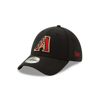 Black Arizona Diamondbacks Hat - New Era MLB Team Classic 39THIRTY Stretch Fit Caps USA1586743